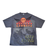 Nuclear Cowboyz Tour T-shirt Mens XL Extra Large Gray Dirt Bike Freestyle - $18.94 CAD