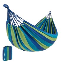 2-Person Double Hammock Brazilian-Style Portable Carrying Bag Weather Resistant - £30.41 GBP