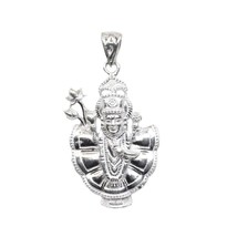 Pure Sterling Silver Lord Shrinathji Pendant Unisex - £22.83 GBP