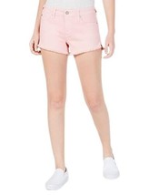 Celebrity Pink Juniors Raw edged Colored Denim Shorts Size 13 Color Pinksty - $20.69