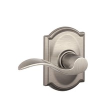 Schlage Camelot Collection Accent Satin Nickel Hall and Closet Lever - $34.99