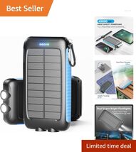 15W Fast Charging Solar Power Bank with Dual USB Ports for Outdoor Adven... - $67.27