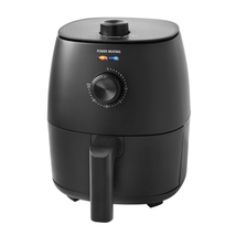 2.2 Qt Compact Air Fryer, Non-Stick, Dishwasher Safe Basket, 1150W, Black, Autom - £36.72 GBP