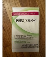 TWO BARS Phisoderm Facial Cleansing Bar, Fragrance Free, 3.3oz per bar. - $45.00