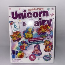 Mould &amp; Paint Unicorn &amp; Fairy Fridge Magnet Art Activity. Fun For Ages 3+. NEW - £6.93 GBP