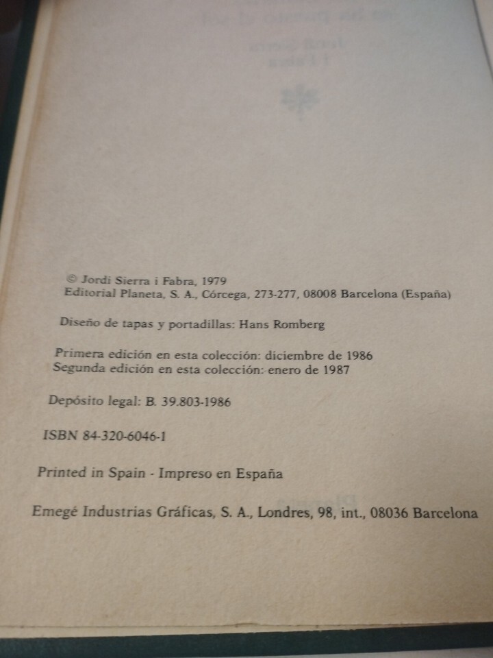 En Canarias Se Ha Cours el Soleil Jordi Sierra I Fabra 1986 - Livre Espagnol Item image 2