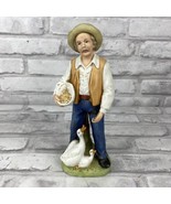 HOMCO Collectibles Farmer Old Man Feeding Ducks #1426 Vintage No Box - £11.45 GBP