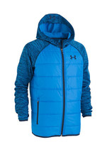 Under Armour Boys Hooded Hybrid Jacket,Blue,Large - £44.76 GBP