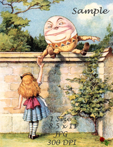 Alice in wonderland humpty dumpty 8.5 x11 rd739 sample thumb200