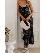 Polka Dot Square Neck Midi Cami Dress - $37.52 CAD