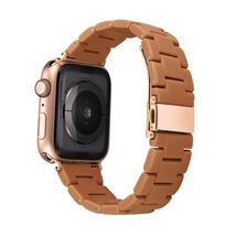 Brown resin strap for apple watch band 44 mm 40 variants 43 thumb200