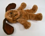 Dakin Plush Hand Puppet Puppy Dog Hound Brown Soft Pretend Play Vtg 1980... - £11.56 GBP