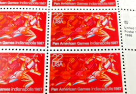 Scott #2247 Pan American Games Block of 10 US 22¢ Stamps 1986 FACE Value $2.20 - £3.07 GBP