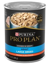 Purina Pro Plan Chicken &amp; Rice Entree Chunks in Gravy Adult Wet Dog Food... - $11.07