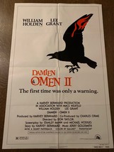 Damien: Omen II 1978, Horror/Mystery Original One Sheet Movie Poster  - £38.91 GBP