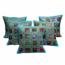 Set of 5 Decorative Square Decorative Pillow Cotton Home Badroom Cushion Cover  - £29.89 GBP