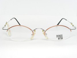 Vintage Dolce Vita By Casanova DV-36 05 Orange / Silver Eyeglasses 45-19-140mm - £89.92 GBP