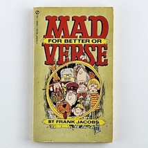 MAD For Better or Verse by Frank Jacobs 1968 Signet 4th Printing Comic Paperback - £11.98 GBP