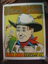 Pearl Jam Poster November 26 2013 Oracle Arena Oakland Ca Screen Print-
... - $179.29