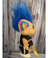 Vintage Russ Troll Doll 5&quot; - Punk Rock Mohawk &amp; Guitar - £22.47 GBP