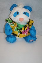 VTG RARE FisherPrice Puffalump Panda Bear Blue Wild Thing w/Hawaiian Shirt 1987 - £59.31 GBP