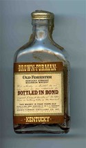 Old Forester Kentucky Straight Bourbon Whiskey Empty Miniature Bottle 1930 - $47.52