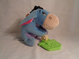 Disney Learning Curve Winnie the Pooh Baby Eeyore Plush Rattle Toy - $5.48