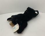 MJC International Purr-Fection 1988 vintage plush black brown teddy bear... - $5.93