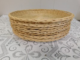 Lot Of 7 Wicker Paper Plate Holders 9.5” - Excellent condition - £11.03 GBP