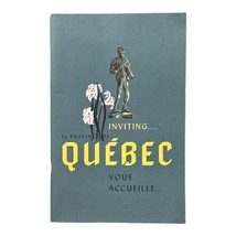 1963 Inviting Quebec Canada Vous Accueille Travel Guide English/French - £11.73 GBP