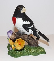 1991 Lenox Fine Porcelain ROSE-BREASTED Grosbeak Garden Bird Collection Figurine - £22.97 GBP