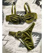 Beach Fashion Women&#39;s Retro Chic 3D Flower Two-piece Bikini | Gulf Coast... - £17.35 GBP