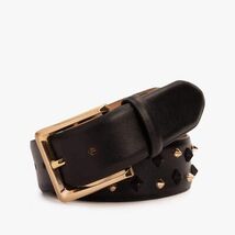 The Infanta Black Spike Leather Belt image 3