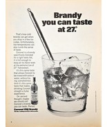 CORONET VSQ BRANDY- #1 IN WISCONSIN-27o Light Taste 1968 Vintage Print Ad - $253.45 MXN