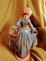 Chalkware Lady Figurine Vintage image 4