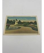 Vintage lithograph Washington Statue Public Garden Boston Massachusetts ... - £4.65 GBP