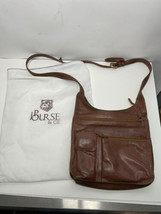 JP Ourse CIE Traveler Messenger Crossbody Bag Brown Bolivia Leather Handbag - $39.95