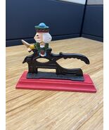 Vintage Cast Iron Nutcracker Christmas Holiday Xmas KG JD - $12.86