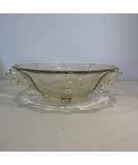 Vintage 70&#39;s Yellow Glass Footed Fruit Bowl Large 11” MCM Glass Serving ... - €33,75 EUR