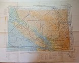 Fraser River Canada World Aeronautical Map Chart 1970 - £12.62 GBP