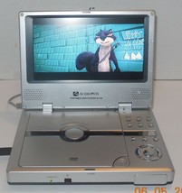 audiovox D1730 Portable DVD Player 7&quot; Screen with Case Power Adapter Remote - £56.94 GBP