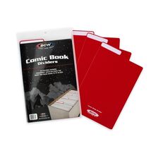 1 pack of 25 BCW Crimson Red Comic Book Dividers - $24.19