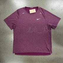 NWT Nike CJ5420-610 Men Dri-Fit Rise 365 Running Training Top T-Shirt Sangria XL - £29.05 GBP