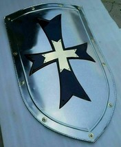 Knight Templar Red cross Medieval Shield Sac Lerp Battle ready Armor shield - £85.45 GBP