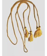 2 Yellow Gold  48&quot; cords with 3&quot; Tassels on the ends - $185.88 MXN
