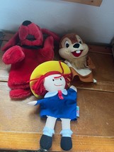 Lot of Plush Clifford Red Big Dog Mattel Chipmunk Eden Madeline Hand Puppet –  - $13.09