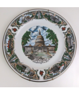 Vintage The Capitol Washington D.C. 10.5&quot; Decorative Collector&#39;s Plate W... - $184.53 MXN