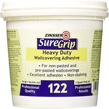 Zinsser 69384 SureGrip 122 Heavy Duty Wallcovering Adhesive, 1 Quart - $30.00 CAD
