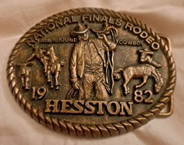 Hesston 1982 National Finals Rodeo Belt Buckle - £13.42 GBP