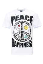 New Men&#39;s Peace &amp; Happiness T Shirts (L) - £20.57 GBP